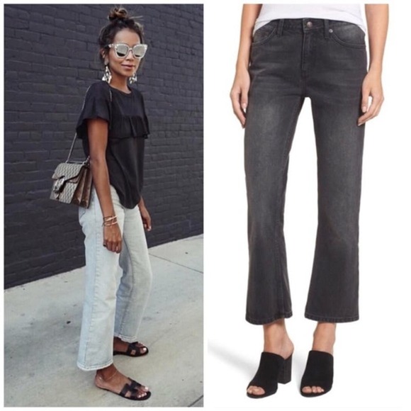 Sincerely Jules Crop Flare Jeans Size 28 - Picture 2 of 7